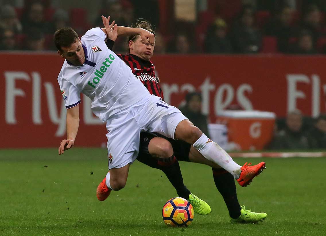 Dopo Milic ala a Genova, a San Siro c'è Cristoforo a sinistra. Ripresa in crescita