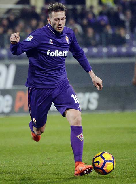 FIORENTINA-UDINESE. 11-02-2017 federico Bernardeschi GALASSI SILVANO