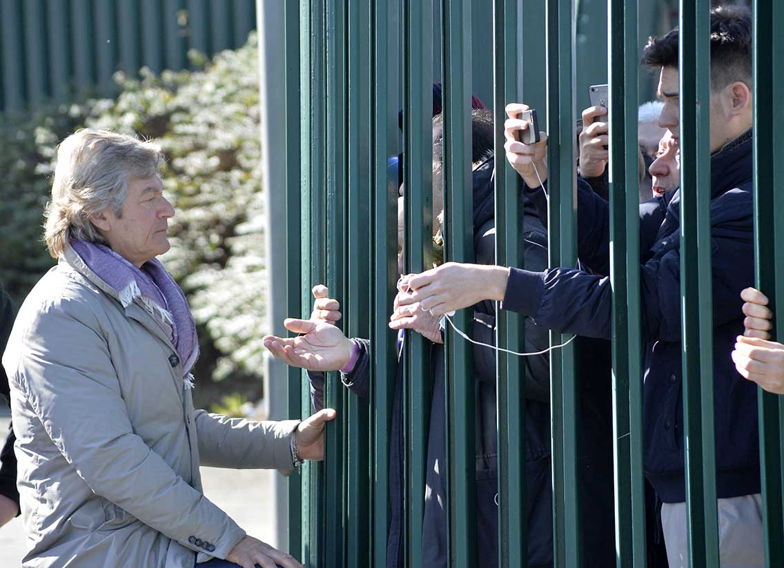 Contestazione Tifosi Centro Sportivo Antognoni