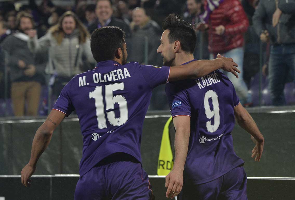 Fiorentina-Borussia M'Gladbach Kalinic Maxi Olivera