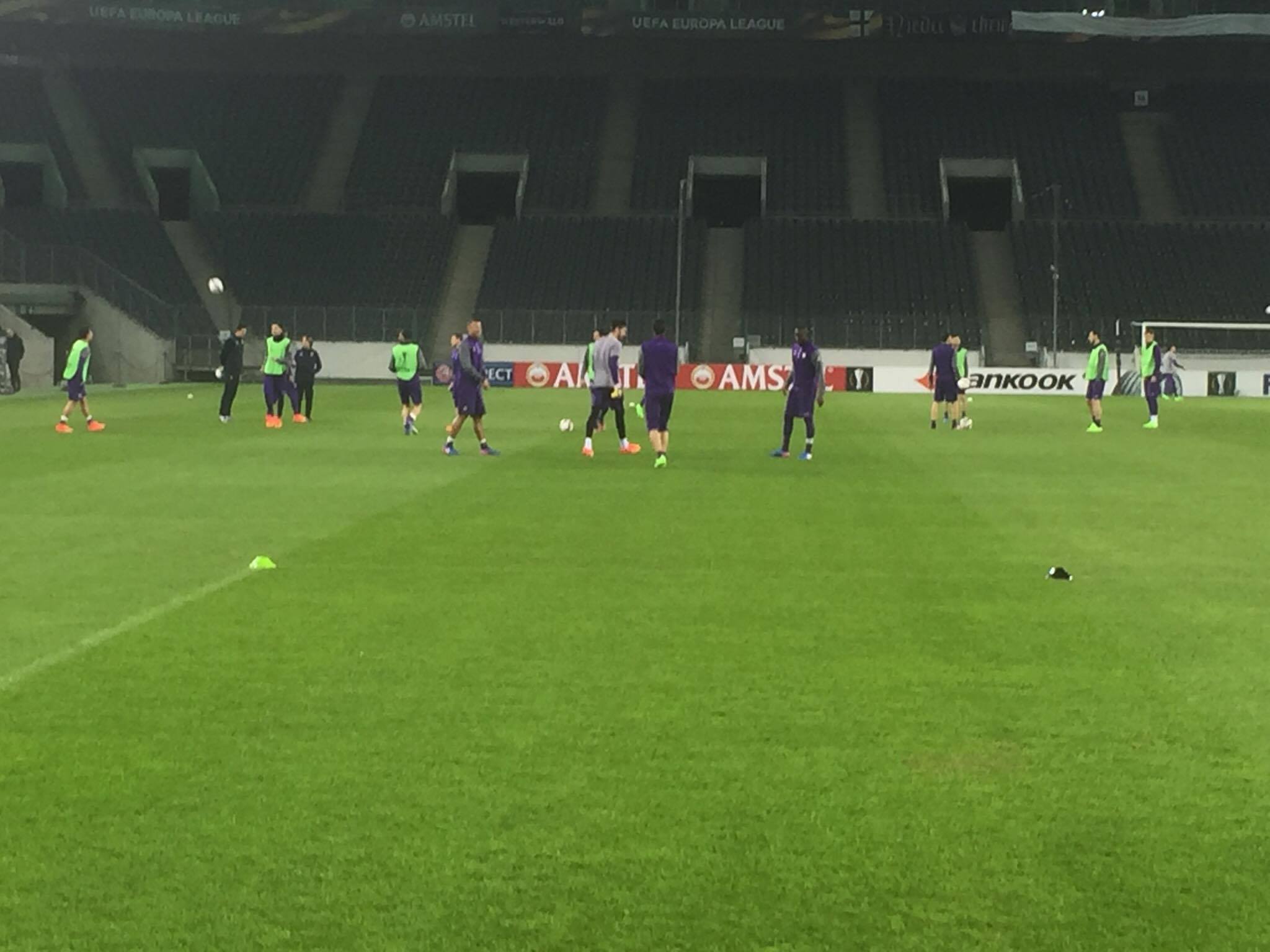 Allenamento di rifinitura Fiorentina, le immagini e i video LIVE dal Borussia Park