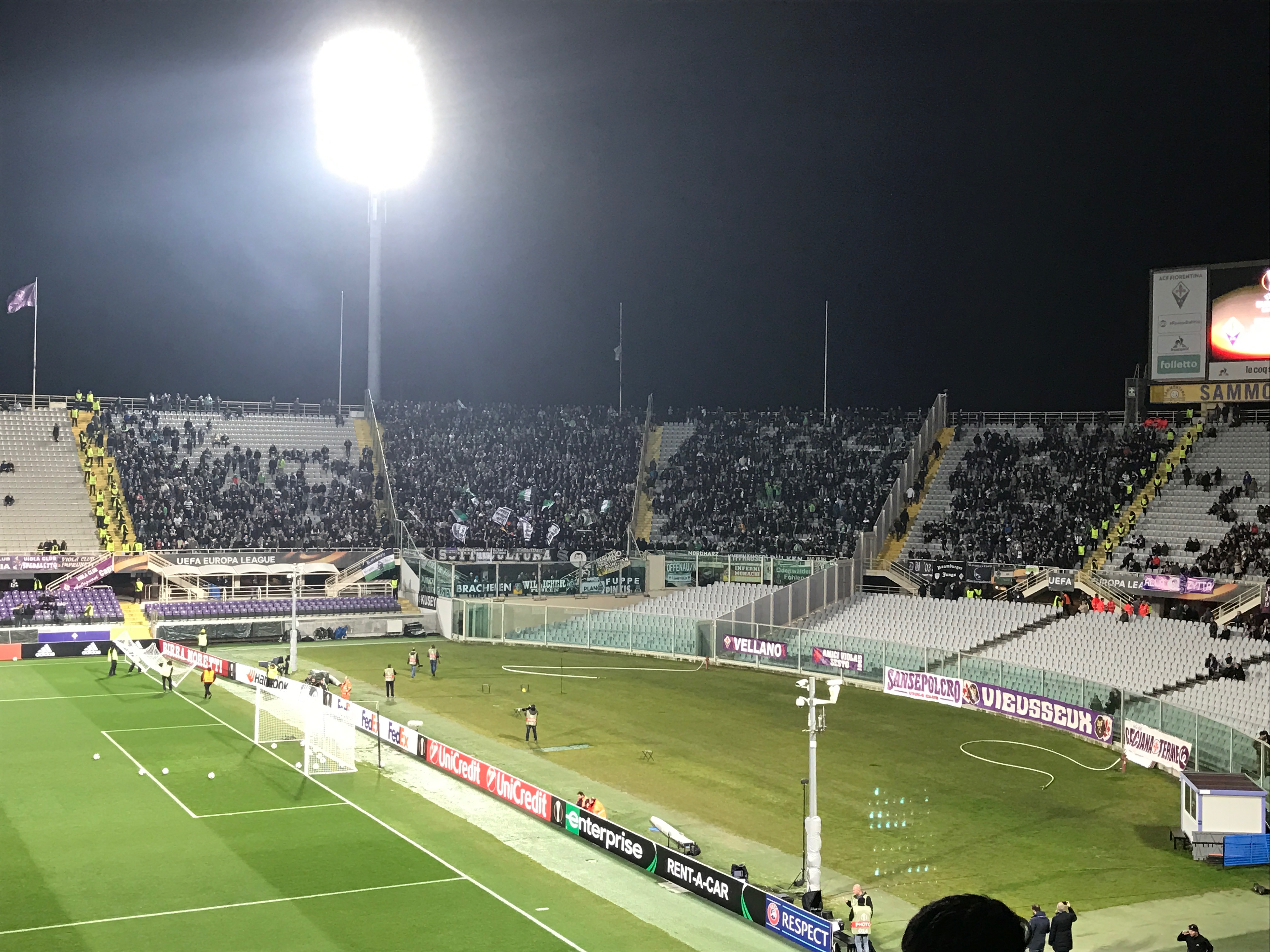 Tantissimi i tifosi tedeschi presenti al Franchi (FOTO)