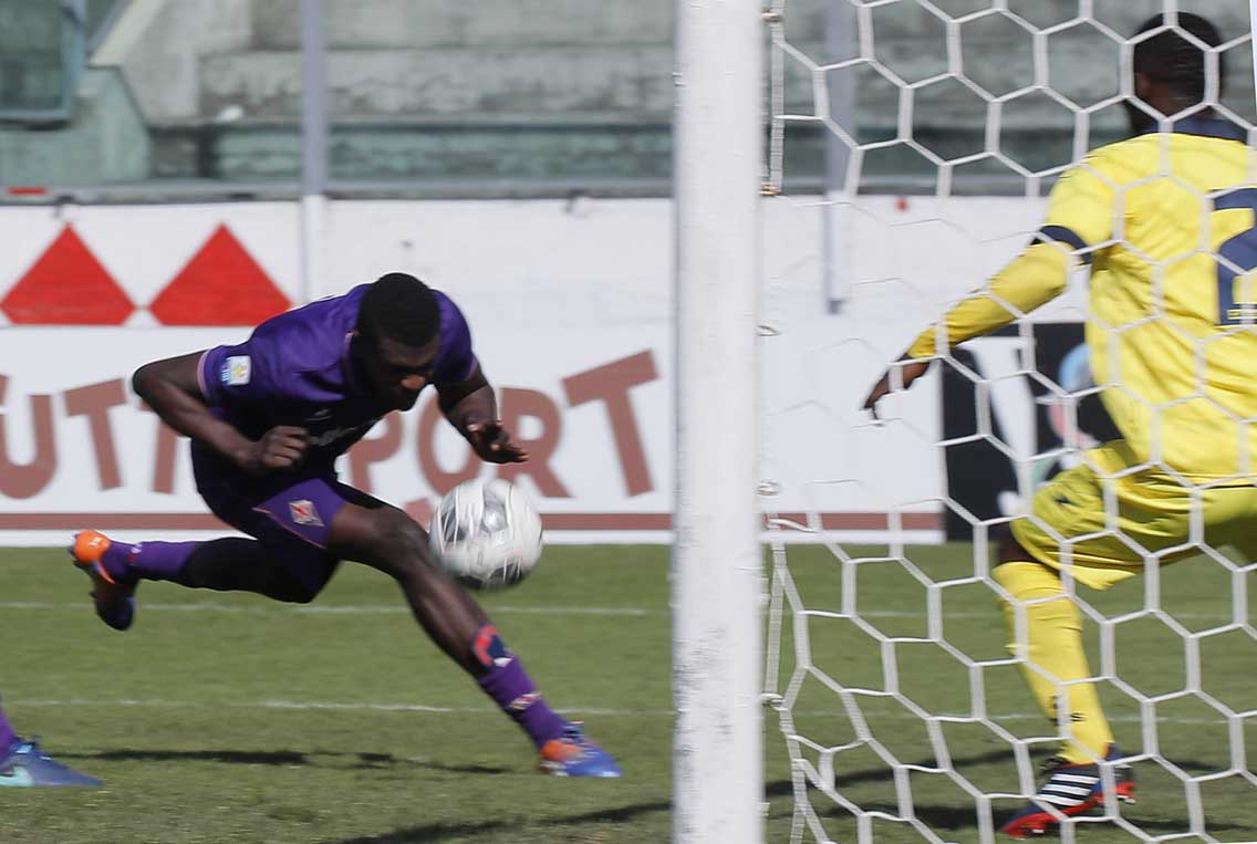 FIORENTINA PRIMAVERA-GARDEN CITY PANTHERS. 16-03-2017. GOL DI DIAKHATE ABDOU. GALASSI SILVANO