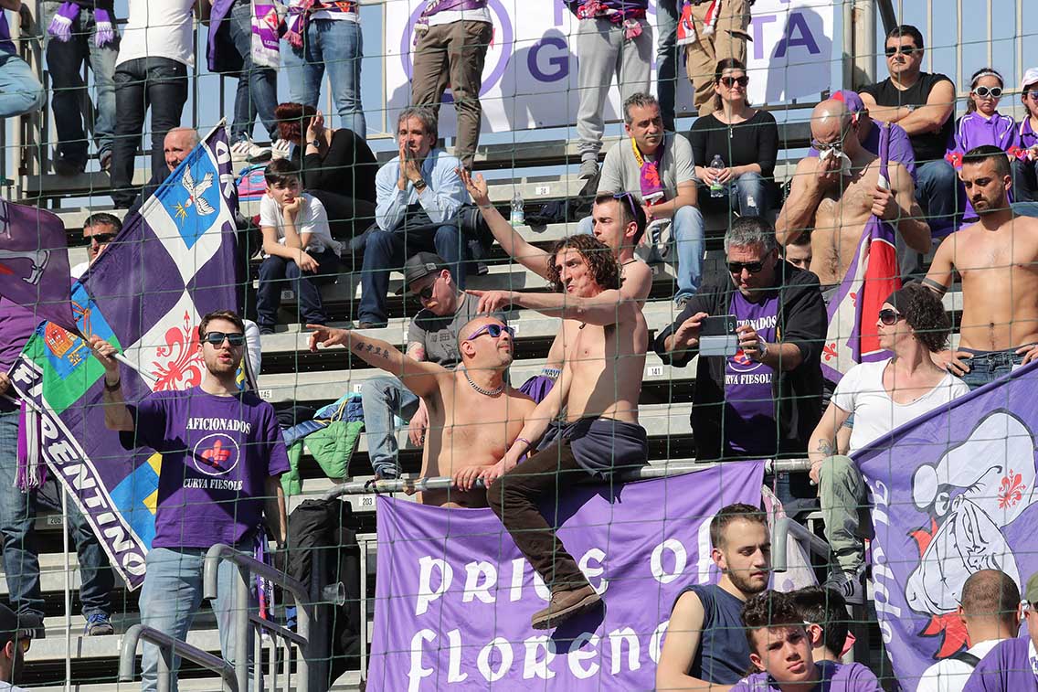 CROTONE-FIORENTINA 19-03-2017. TIFOSI GALASSI SILVANO