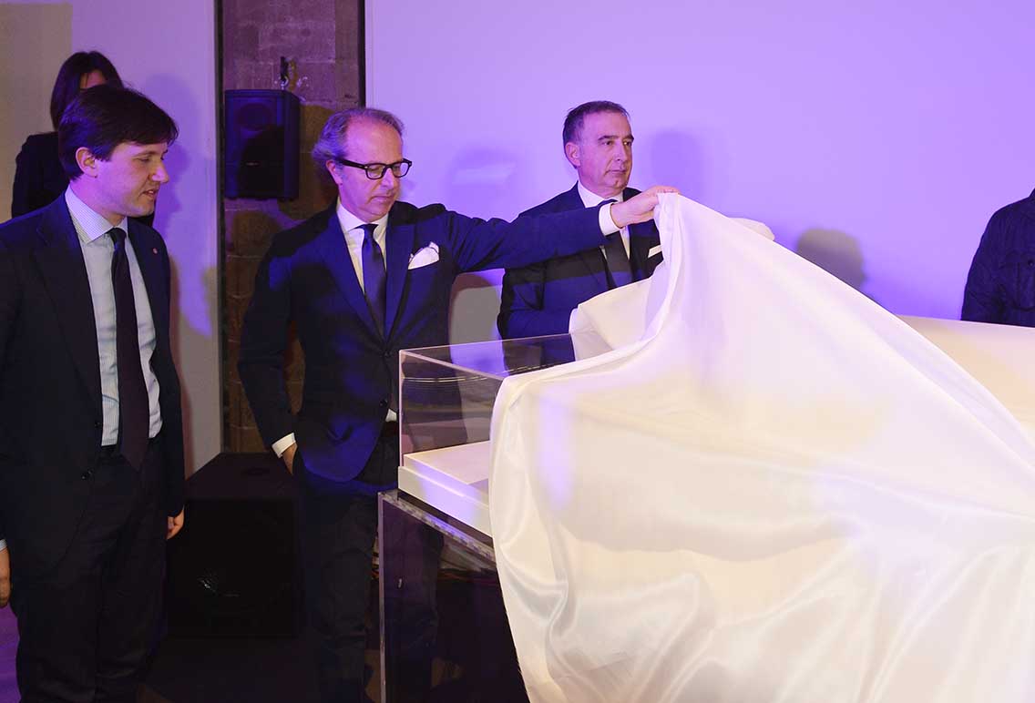 Presentazione nuovo stadio Cognigni Nardella Andrea Della Valle