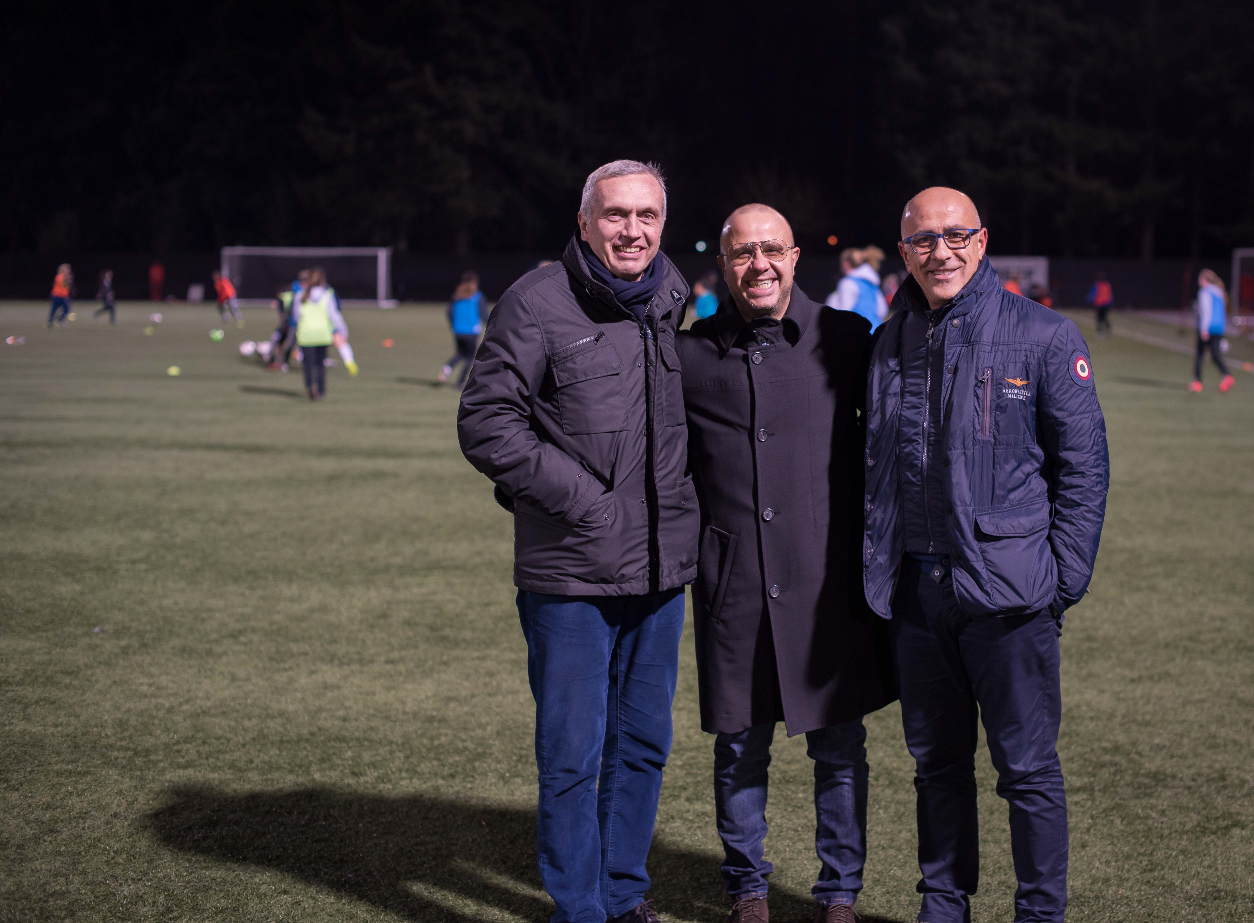 Mencucci e Vergine in visita ai Seattle OSA F.C.