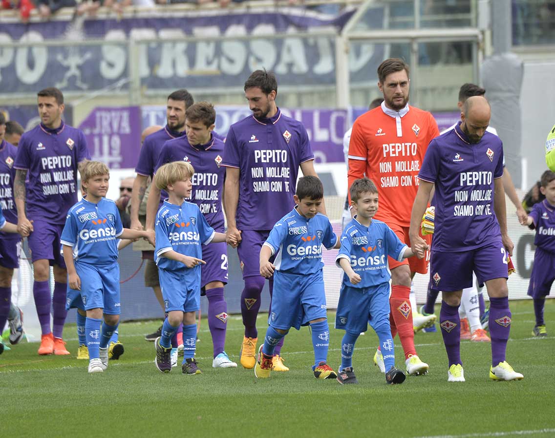 Fiorentina-Empoli maglie Giuseppe Rossi
