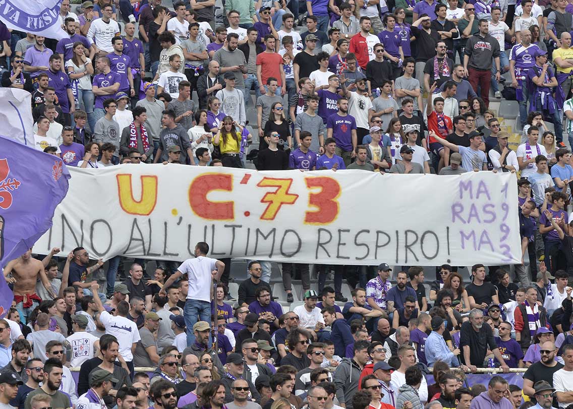 Fiorentina-Bologna Striscione