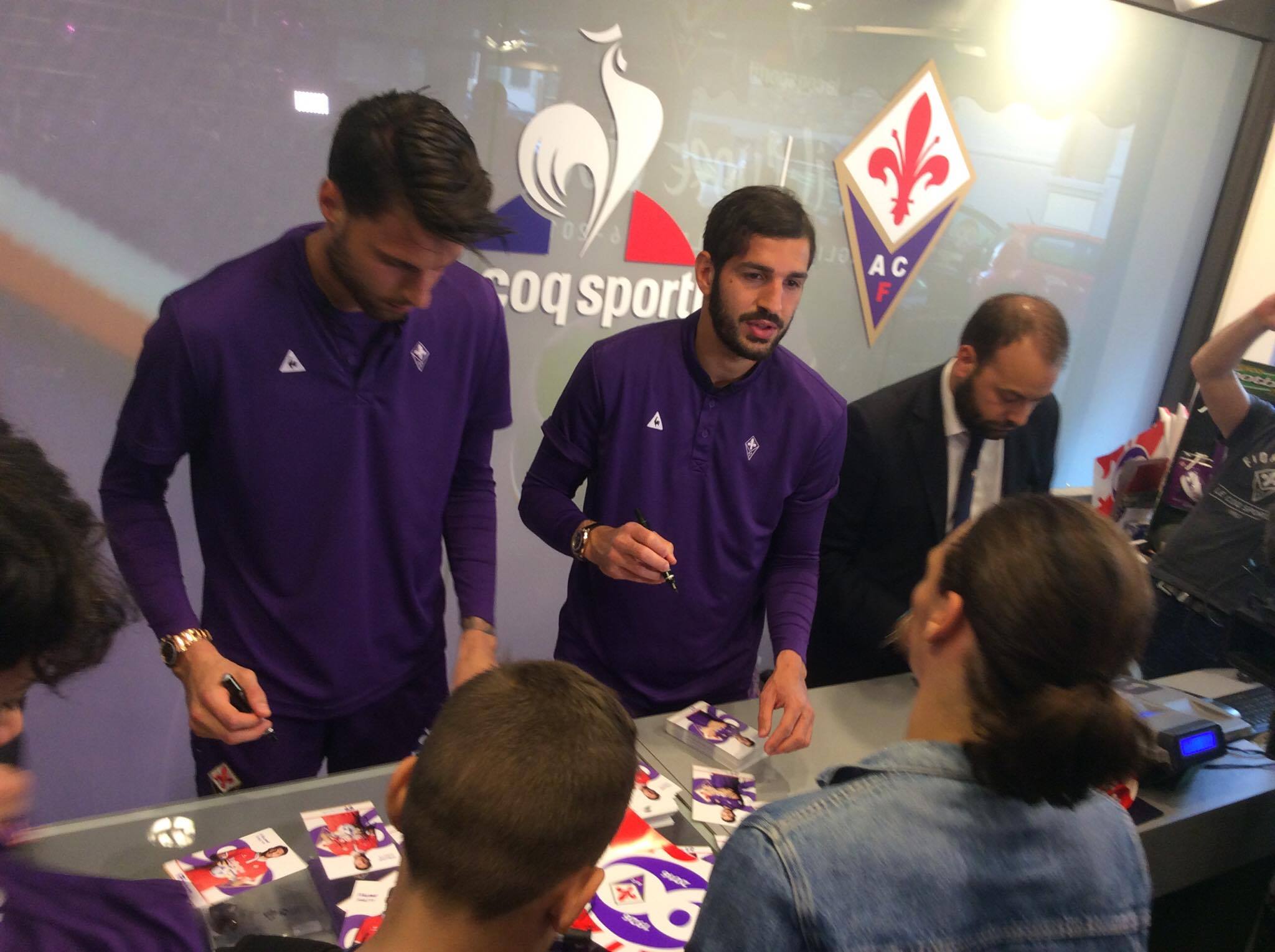 Saponara-Sportiello al Fiorentina Store: tutte le immagini di VI.IT