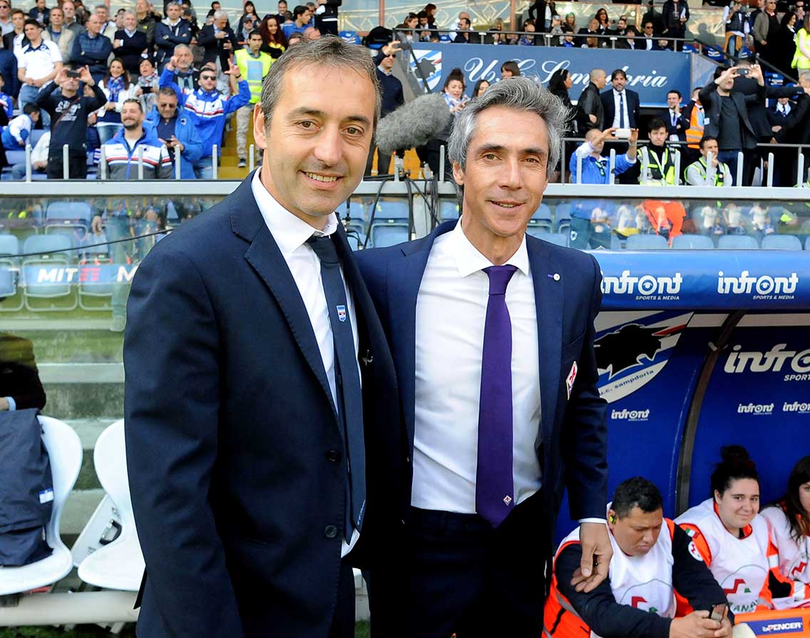 Sousa Giampaolo SAMPDORIA-FIORENTINA 09-04-2017. GALASSI SILVANO