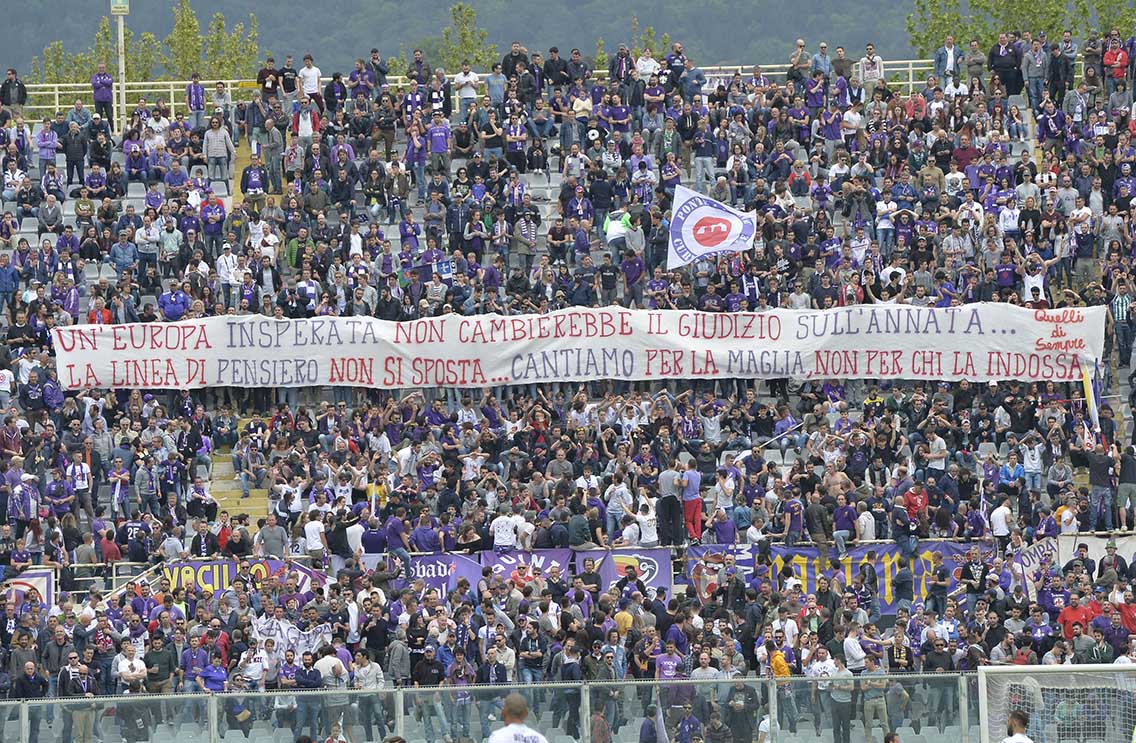 Fiorentina-Empoli Striscione Fiesole