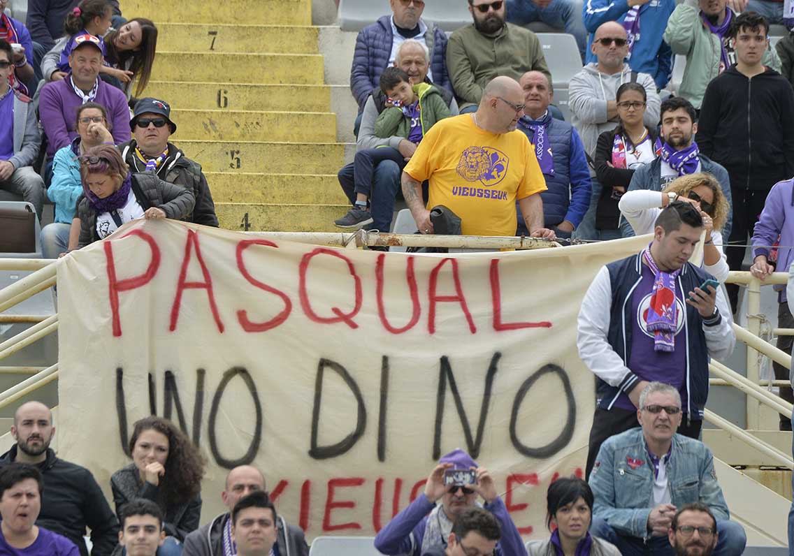 Fiorentina-Empoli Striscione Pasqual