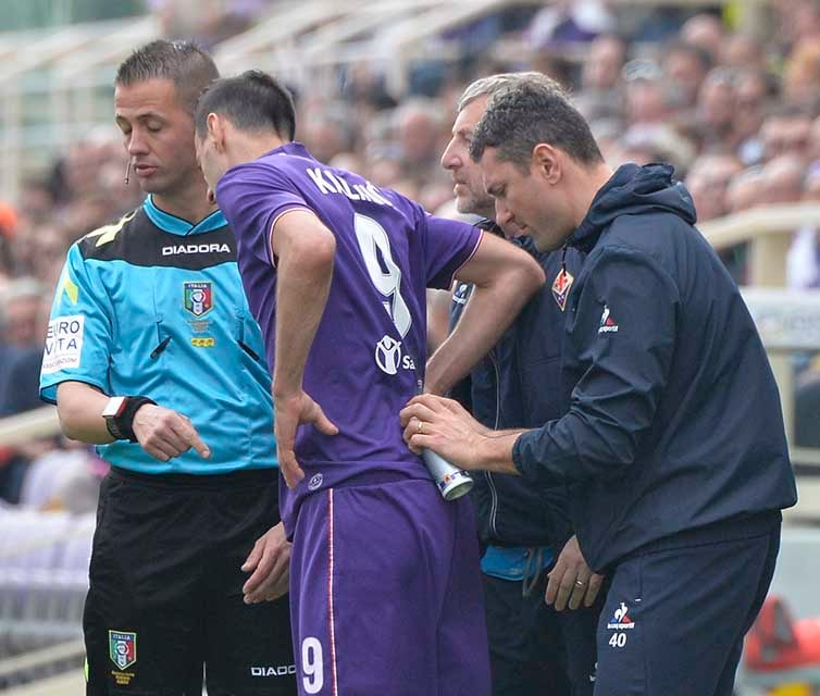 Report Kalinic: blocco lombare per trauma contusivo. Domani accertamenti