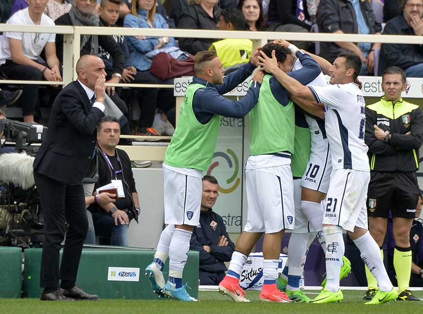 Fiorentina-Empoli Esultanza Empoli