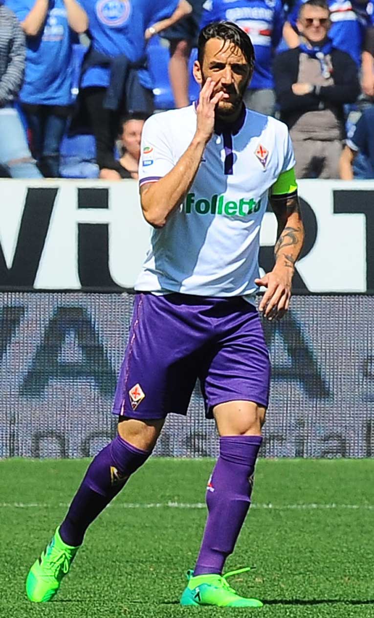 Gonzalo Rodriguez SAMPDORIA-FIORENTINA 09-04-2017. GALASSI SILVANOPatrik Schick