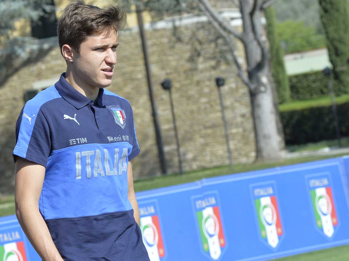 Il 'triangolo magico' di Federico Chiesa. Che emozione essere a Coverciano