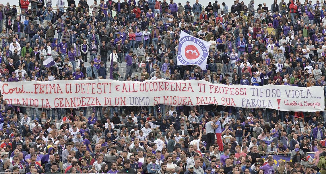 Fiorentina-Empoli Striscione Corsi