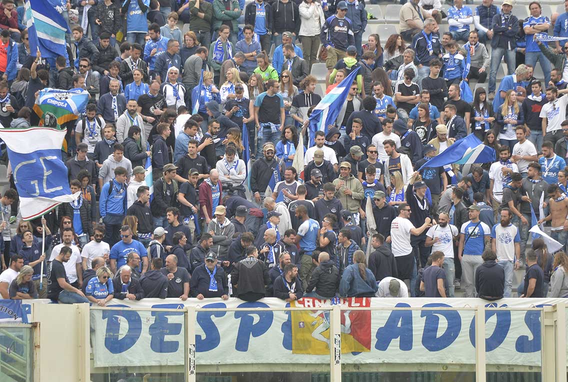 Empoli in ritiro sabato sera verso la Fiorentina. 400 tifosi azzurri in arrivo al Franchi