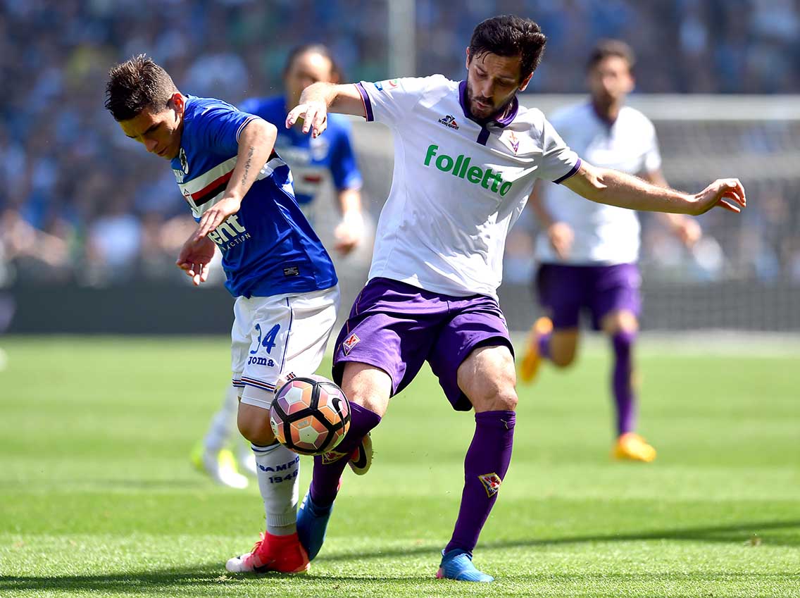 Milic SAMPDORIA-FIORENTINA 09-04-2017. GALASSI SILVANO