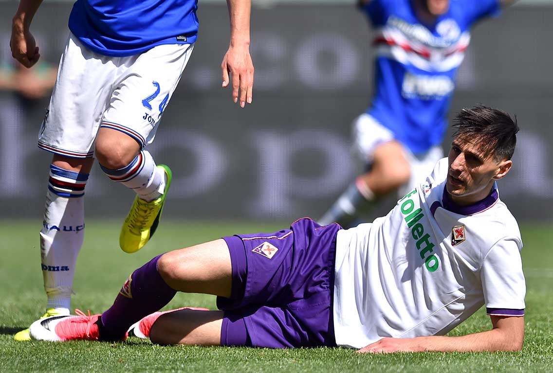 Kalinic SAMPDORIA-FIORENTINA 09-04-2017. GALASSI SILVANO