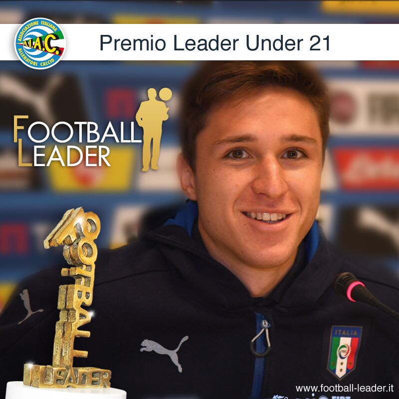 Federico Chiesa vince il premio "Leader Under 21" 2017
