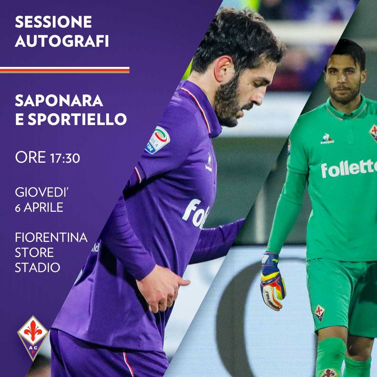 Giovedì Sportiello e Saponara al Fiorentina Store Stadio