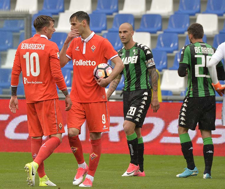 Sassuolo-Fiorentina Kalinic Bernardeschi