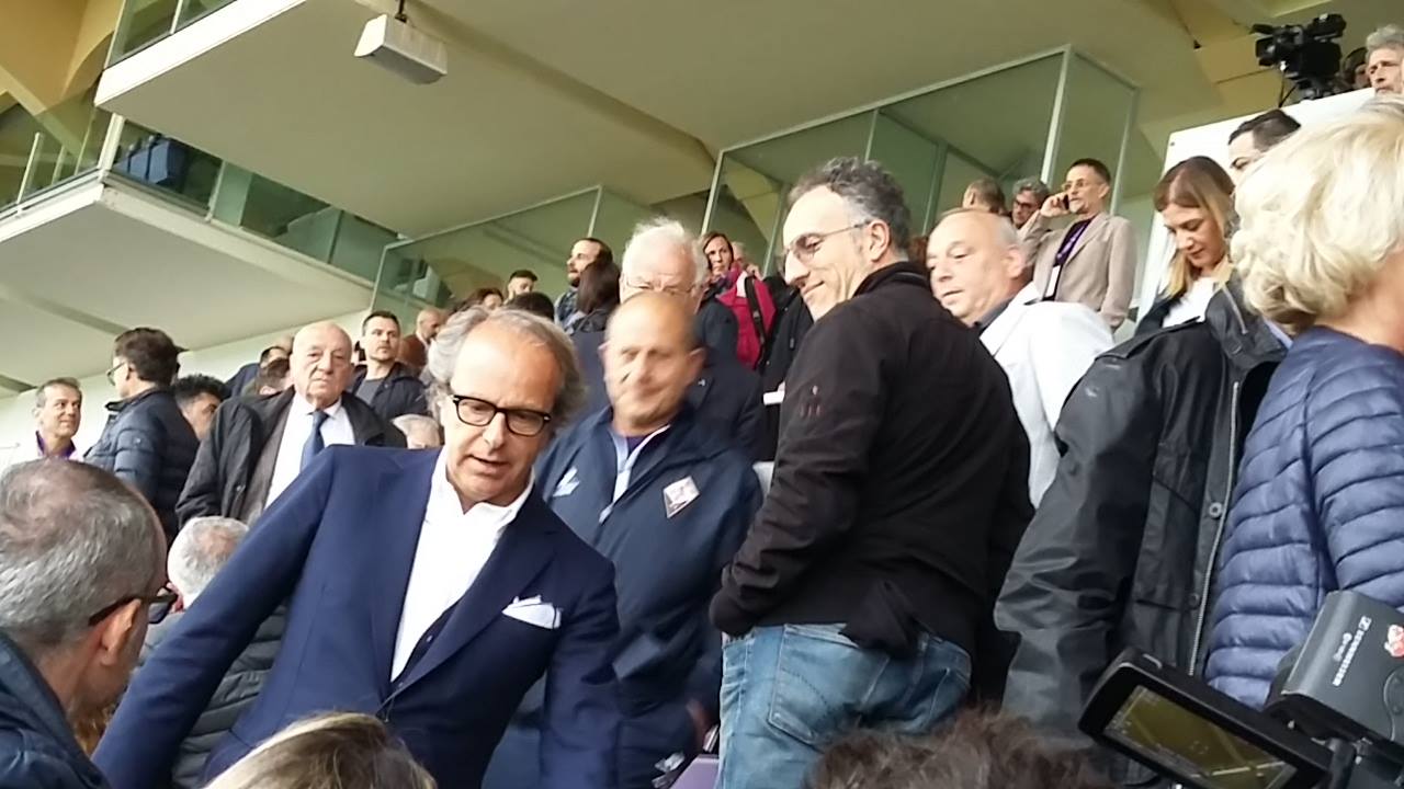Andrea Della Valle allo stadio per incontrare le ragazze viola