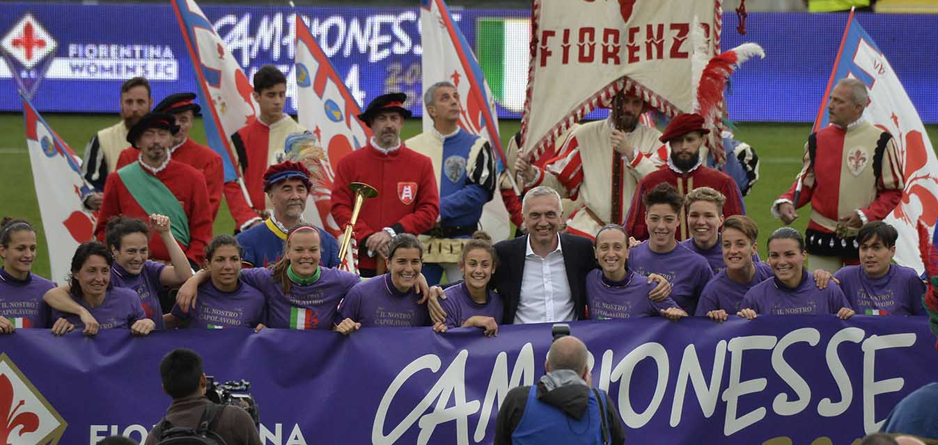Fiorentina Women's-Tavagnacco Mencucci Festeggia con le ragazze