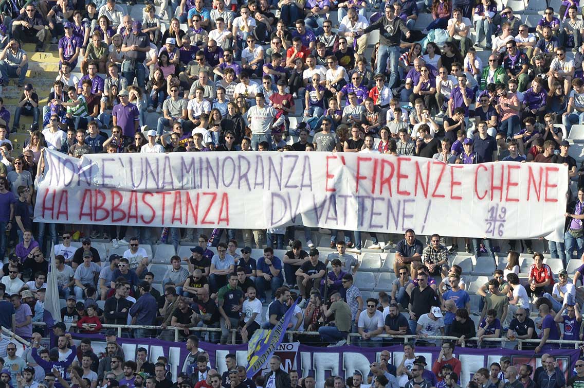 Striscione della Fiesole: "DV non è una minoranza è Firenze che ne ha abbastanza" (FOTO)