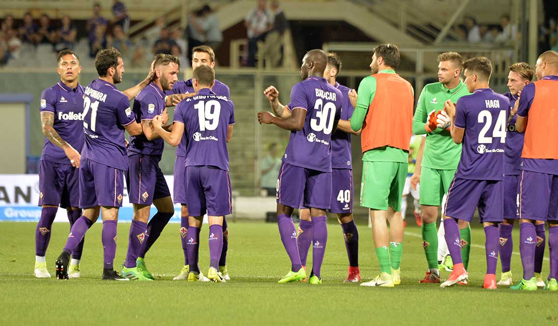 Fiorentina-Pescara Saluto Gonzalo Rodriguez