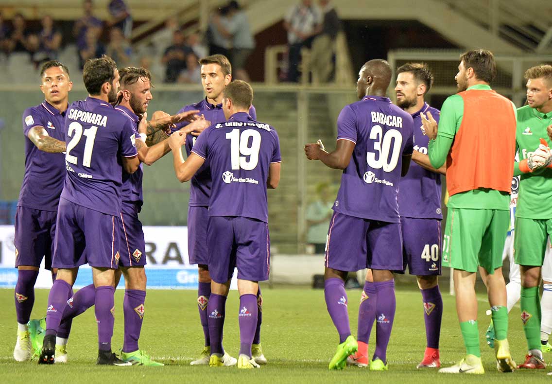 Fiorentina-Pescara Saluto Gonzalo Rodriguez