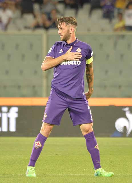 Fiorentina-Pescara Saluto Gonzalo Rodriguez