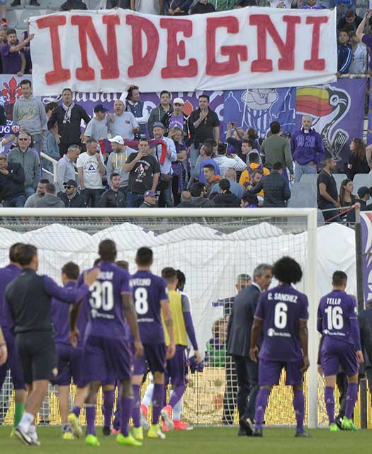 Fiorentina-Lazio Striscione