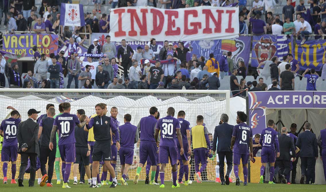 La Fiorentina va al giudizio del Franchi. Possibile sospensione della contestazione
