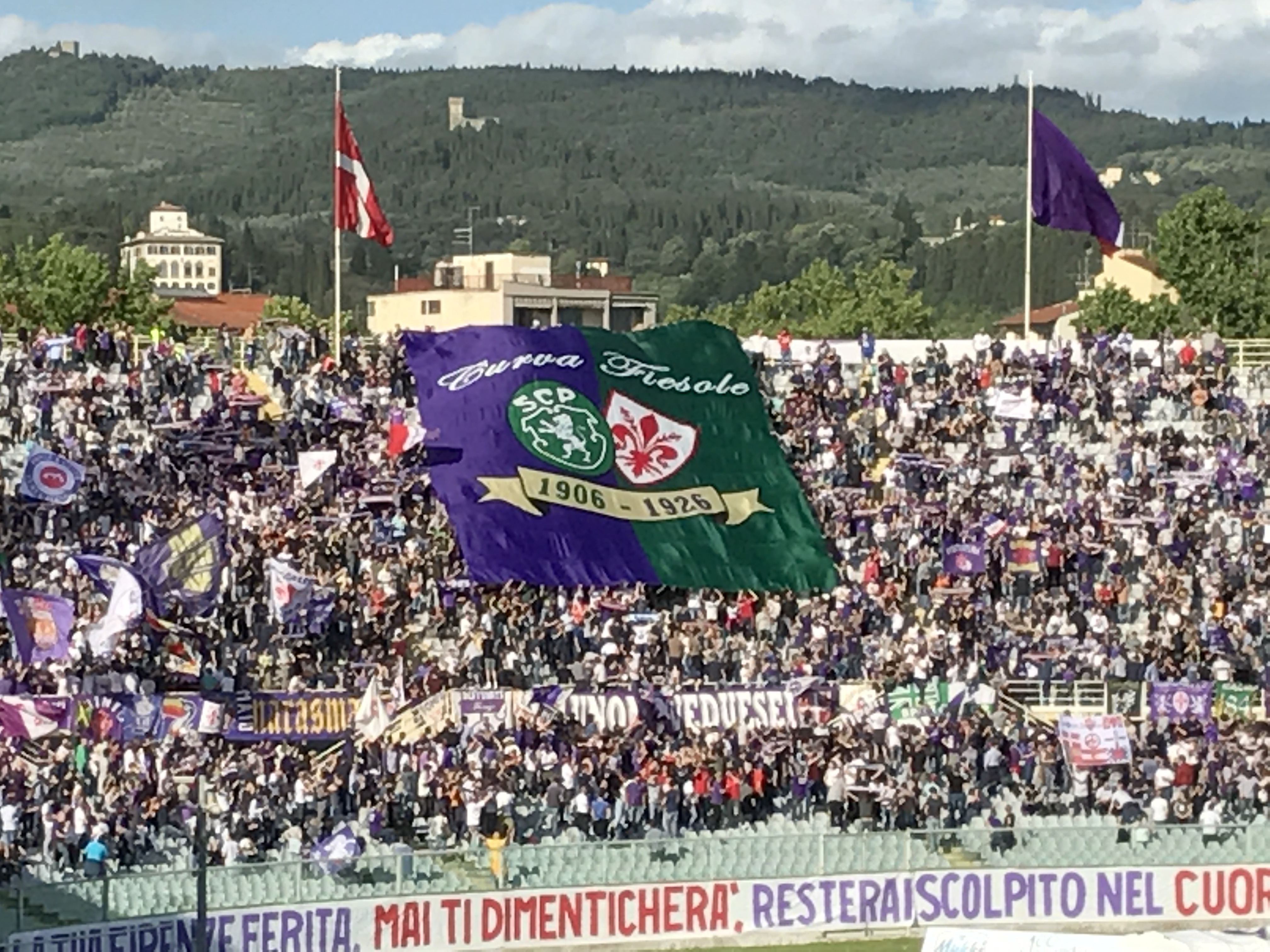 La Fiesole celebra con una coreografia il gemellaggio con lo Sporting Lisbona (FOTO)