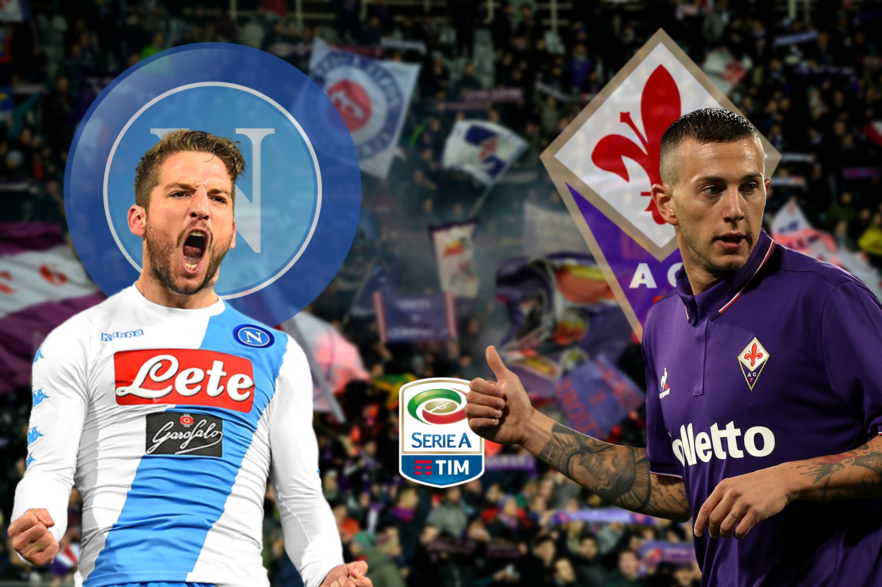 Napoli-Fiorentina, finisce 4-1: viola mai in partita