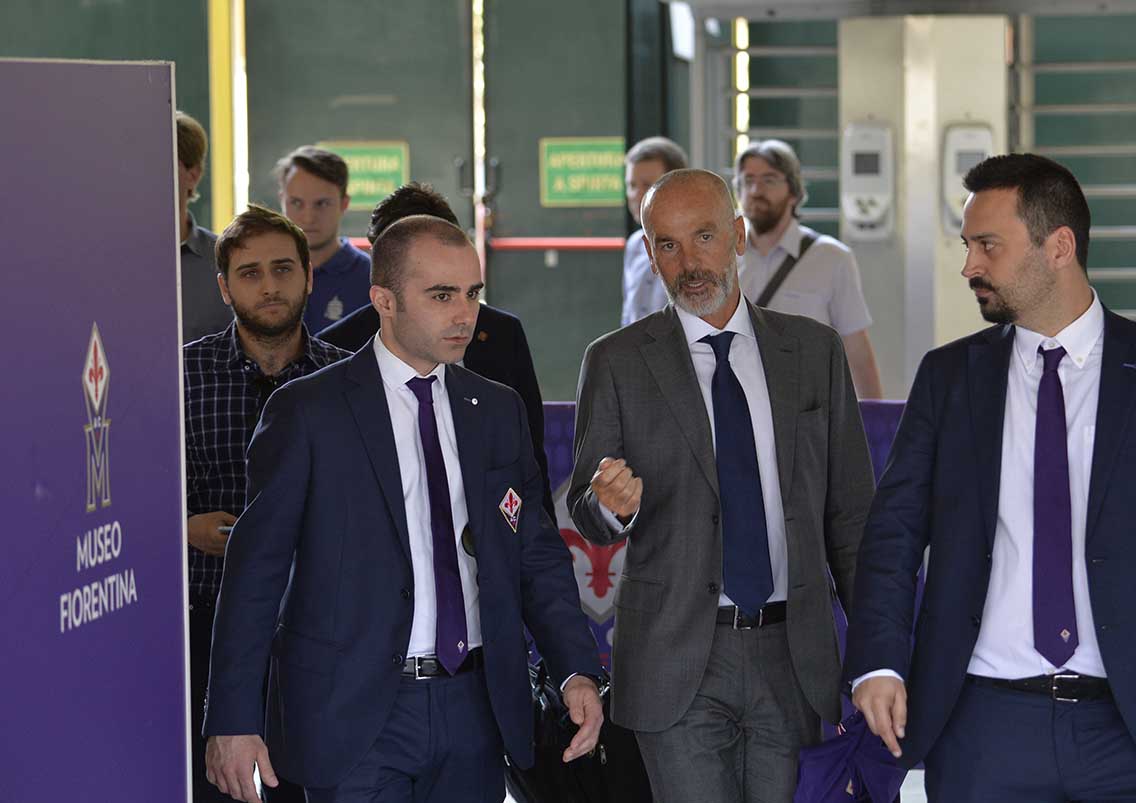 FIORENTINA 07-06-2017. PRESENTAZIONE DI STEFANO PIOLI GALASSI SILVANO