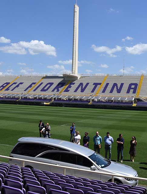 FIORENTINA 07-06-2017. IL FUNERALE DI GIULIANO SARTI AL FRANCHI. GALASSI SILVANO