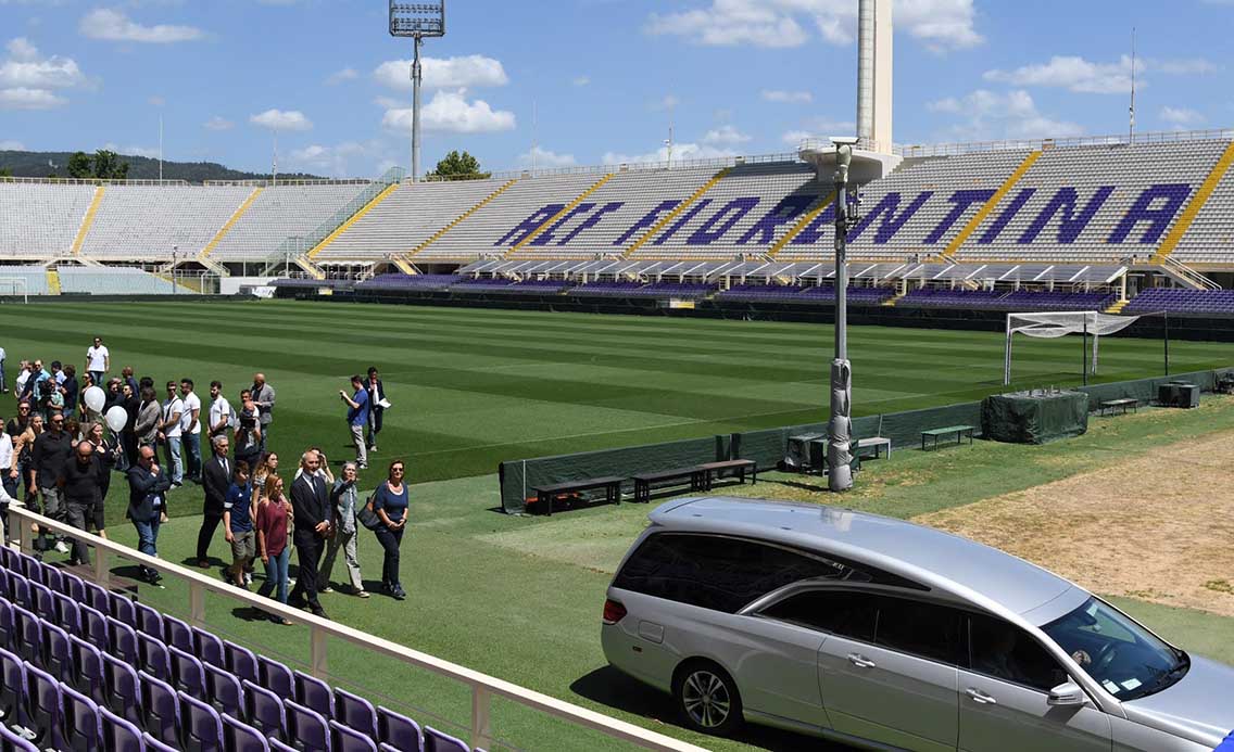 FIORENTINA 07-06-2017. IL FUNERALE DI GIULIANO SARTI AL FRANCHI. GALASSI SILVANO