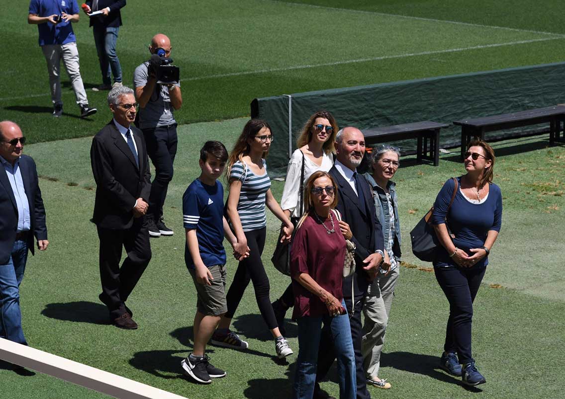 FIORENTINA 07-06-2017. IL FUNERALE DI GIULIANO SARTI AL FRANCHI. GALASSI SILVANO