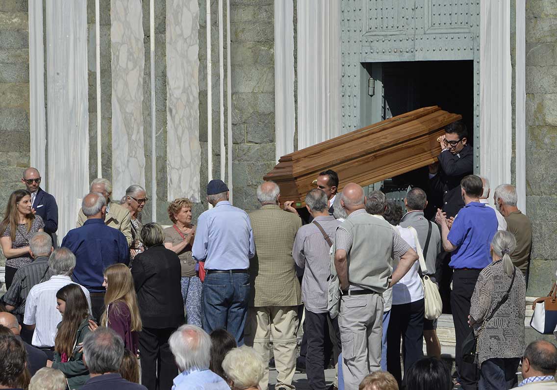 FIORENTINA 07-06-2017. IL FUNERALE DI GIULIANO SARTI. GALASSI SILVANO