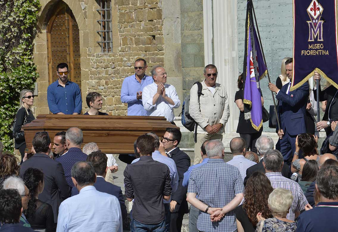 FIORENTINA 07-06-2017. IL FUNERALE DI GIULIANO SARTI. GALASSI SILVANO