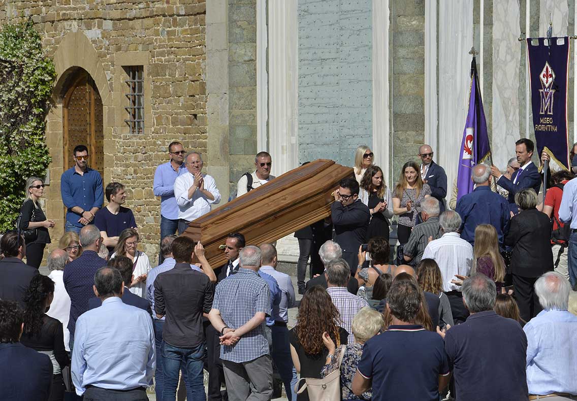 FIORENTINA 07-06-2017. IL FUNERALE DI GIULIANO SARTI. GALASSI SILVANO