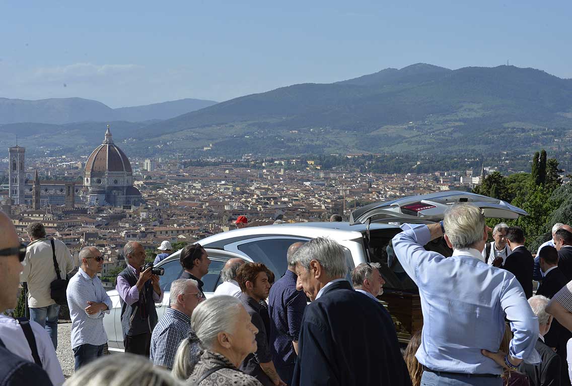 FIORENTINA 07-06-2017. IL FUNERALE DI GIULIANO SARTI. GALASSI SILVANO