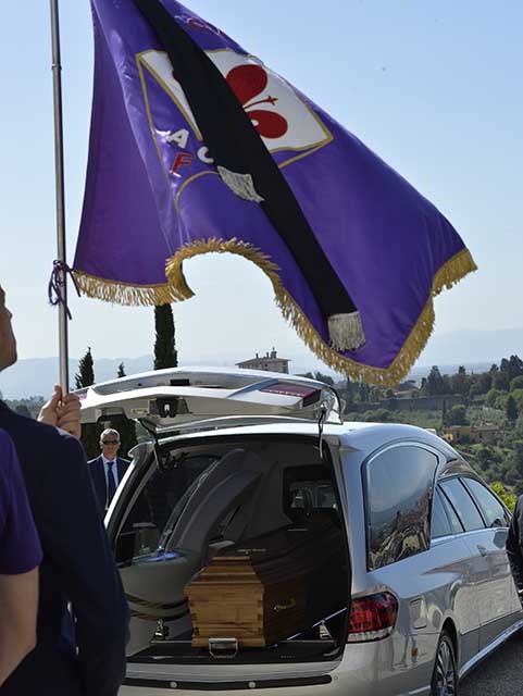 FIORENTINA 07-06-2017. IL FUNERALE DI GIULIANO SARTI. GALASSI SILVANO