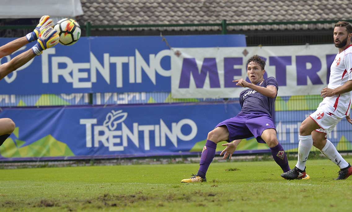 Fiorentina - Bari 1-1, Chiesa