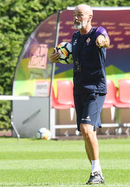 Pioli Allenamento Fiorentina a Moena 2017