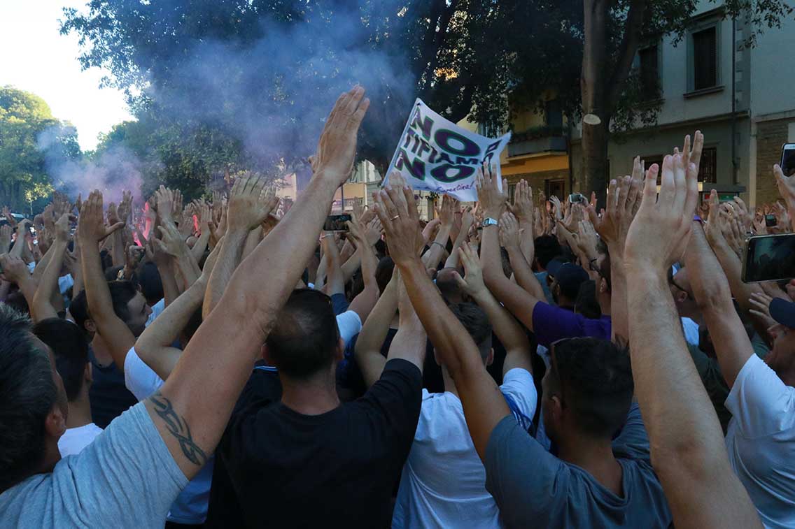 Contestazione Tifosi Stadio Franchi Salica