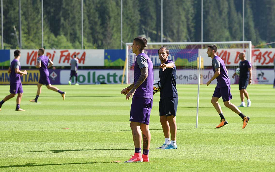 Allenamento Fiorentina a Moena 2017